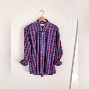 ERNEST ALEXANDER plaid button down / men's L
